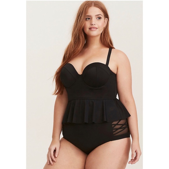 torrid Other - Torrid Black Peplum Midkini